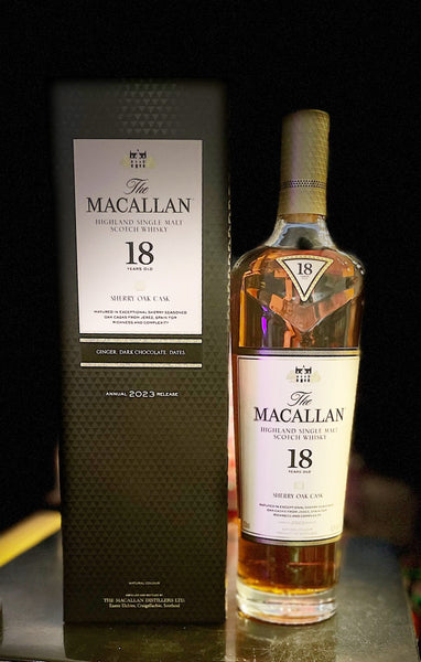 THE MACALLAN 18 YEAR SINGLE MALT IN SHERRY OAK CASK